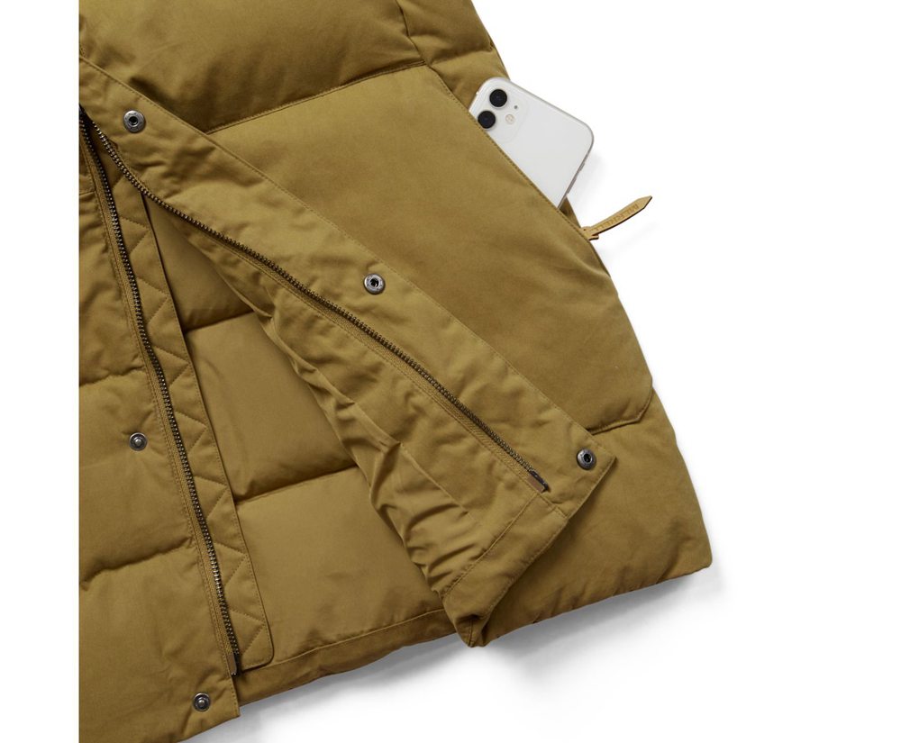 Merrell Jackets Khaki - Terrain Cotton Parka - Womens 50CAWRHMS